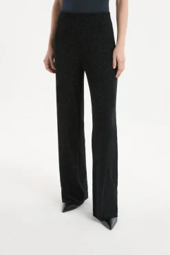 ETAM Leggings|Medias Y Calcetines|Leggings anchos tejidos brillantes NEGRO