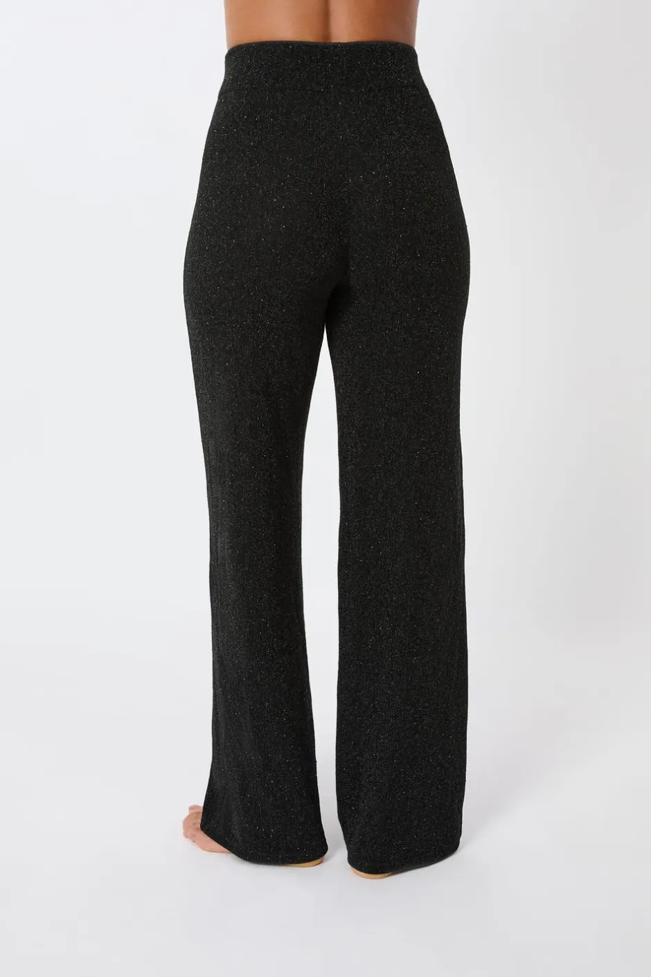 ETAM Leggings|Medias Y Calcetines|Leggings anchos tejidos brillantes NEGRO