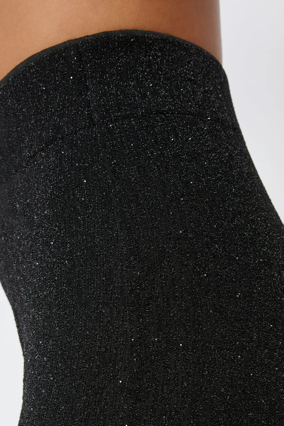 ETAM Leggings|Medias Y Calcetines|Leggings anchos tejidos brillantes NEGRO