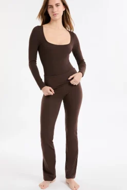 ETAM Homewear|Los Pijamas Más Responsables|Leggings de algodón CHOCOLATE