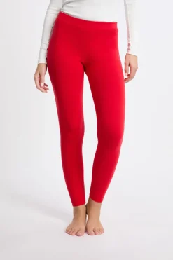 ETAM Pijamas Calentitos|Partes De Abajo De Pijama|Leggings largos ROJO