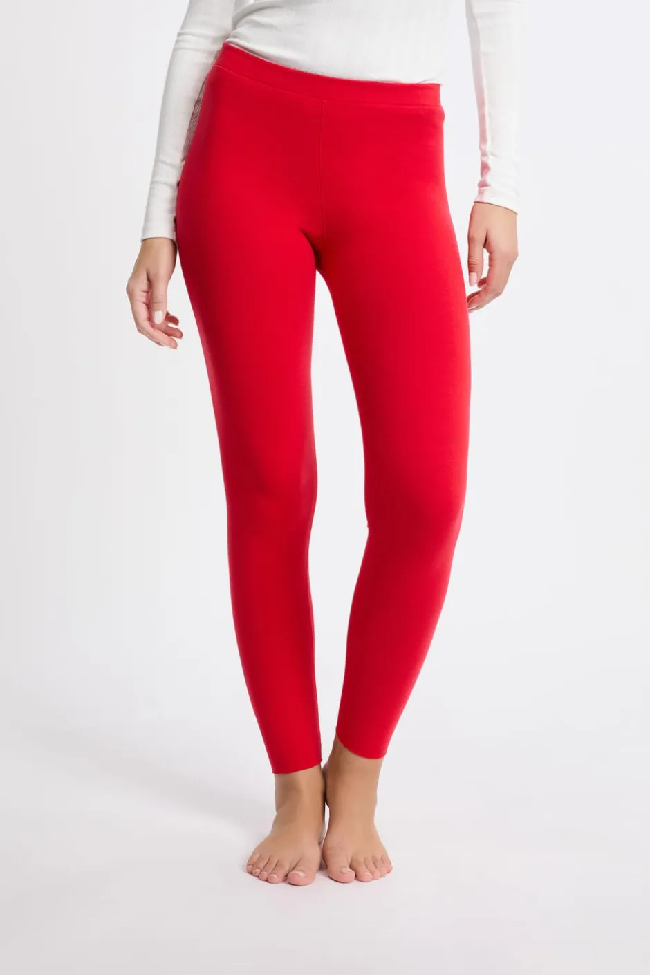 ETAM Pijamas Calentitos|Partes De Abajo De Pijama|Leggings largos ROJO