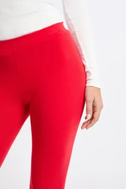 ETAM Pijamas Calentitos|Partes De Abajo De Pijama|Leggings largos ROJO