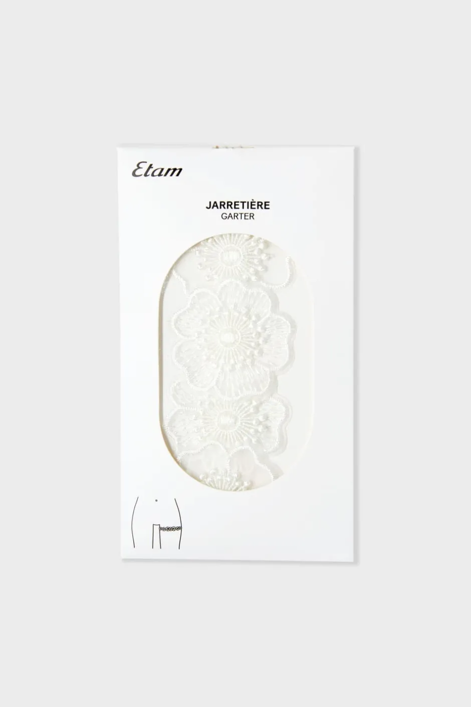 ETAM Accesorios|Liga con bordado crudo