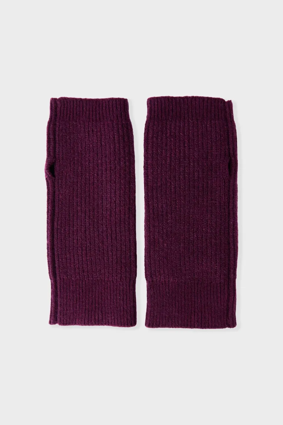 ETAM Guantes|Manoplas acanaladas BURDEOS GRANATE