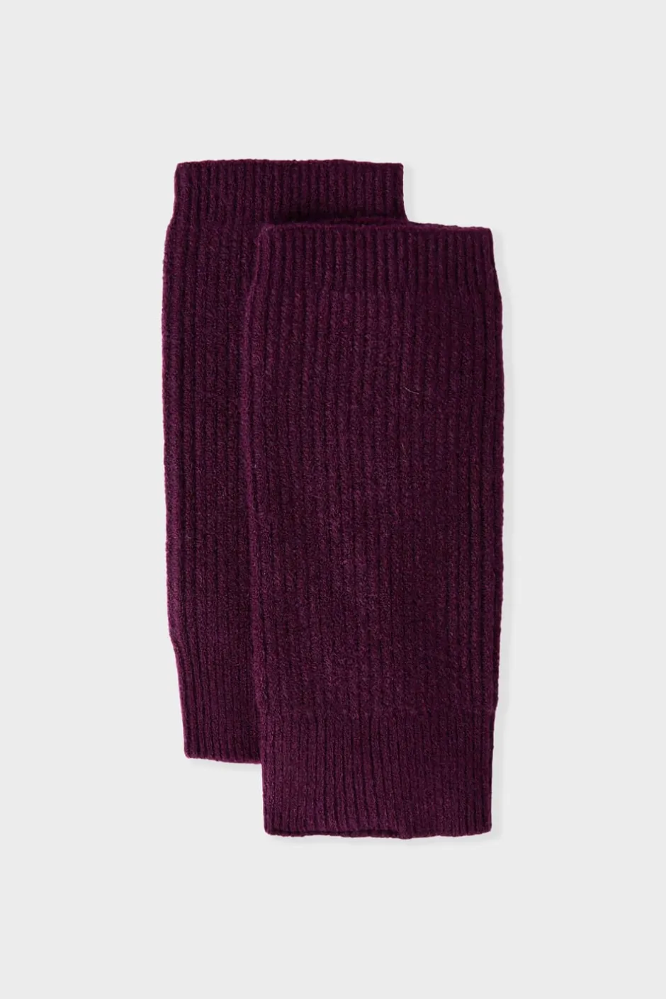 ETAM Guantes|Manoplas acanaladas BURDEOS GRANATE