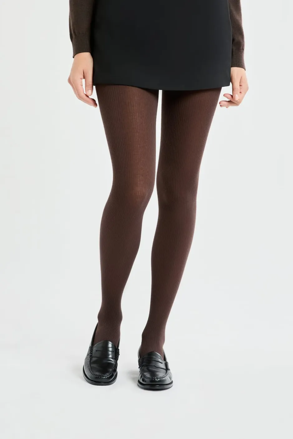 ETAM Medias Y Calcetines|Medias opacas con cashmere MARRÓN