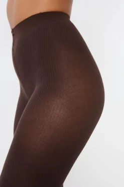 ETAM Medias Y Calcetines|Medias opacas con cashmere MARRÓN