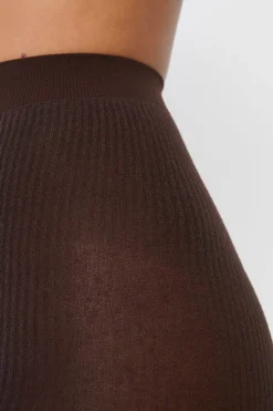 ETAM Medias Y Calcetines|Medias opacas con cashmere MARRÓN