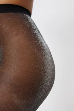 ETAM Medias Y Calcetines|Medias semitransparentes brillantes NEGRO