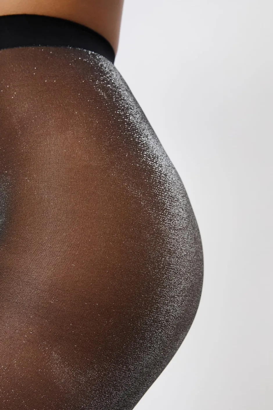ETAM Medias Y Calcetines|Medias semitransparentes brillantes NEGRO