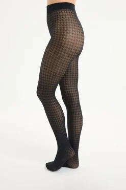 ETAM Medias Y Calcetines|Medias semitransparentes con estampado NEGRO