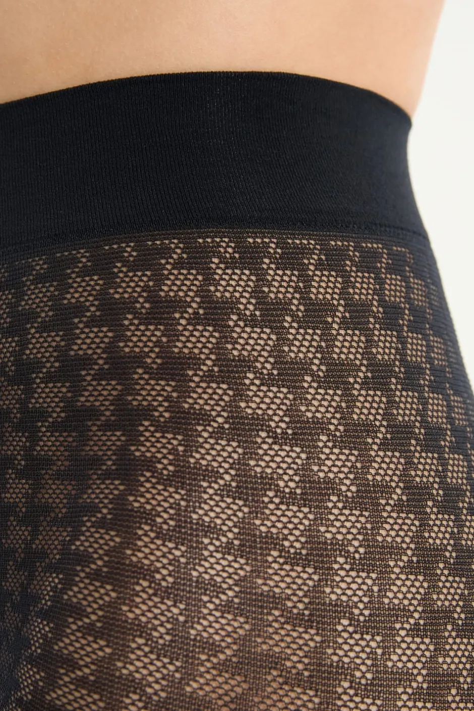 ETAM Medias Y Calcetines|Medias semitransparentes con estampado NEGRO