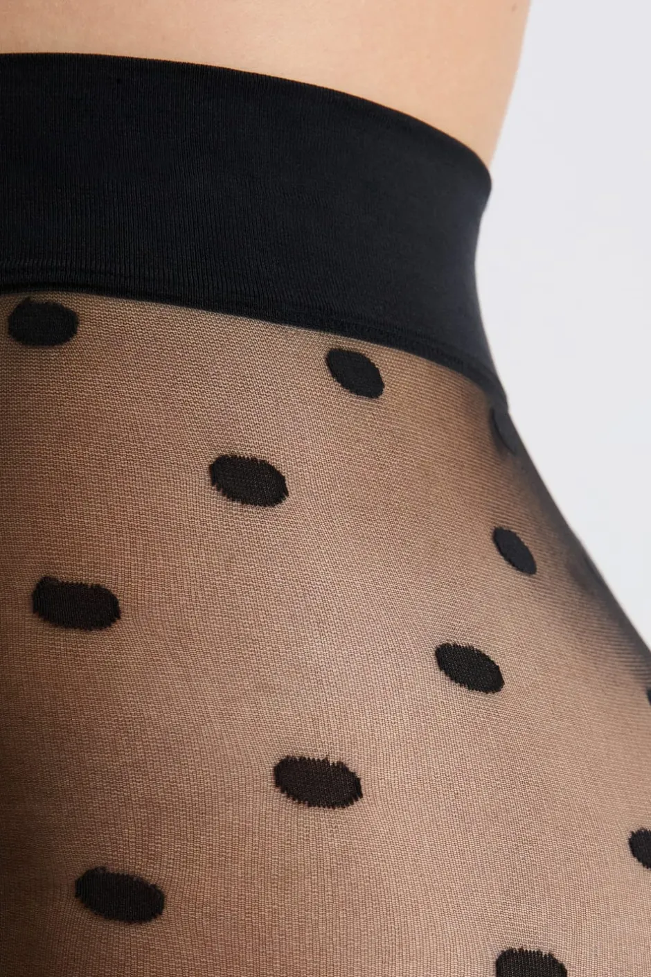 ETAM Medias Y Calcetines|Medias transparentes con motivos - 15D NEGRO