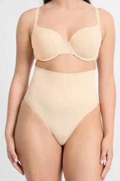 ETAM Braguitas Moldeadoras|Braguitas Invisibles|Moldeador de cintura alta - Sujeción media C.BEIGE