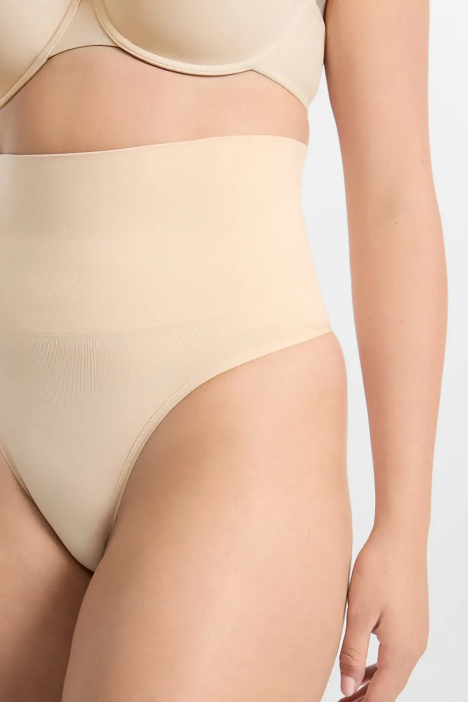 ETAM Braguitas Moldeadoras|Braguitas Invisibles|Moldeador de cintura alta - Sujeción media C.BEIGE