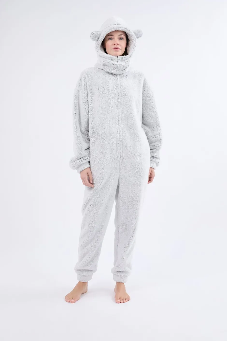 ETAM Pijamas Calentitos|Monos|Mono polar GRIS