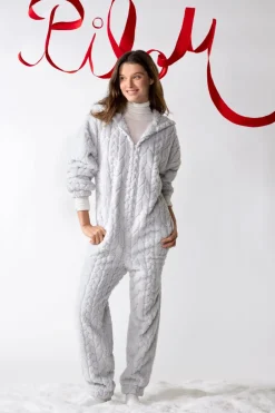 ETAM Pijamas Calentitos|Monos|Mono polar GRIS