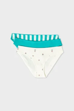 ETAM Braguita|Packs De Braguitas|Pack de 3 braguitas de algodón VERDE