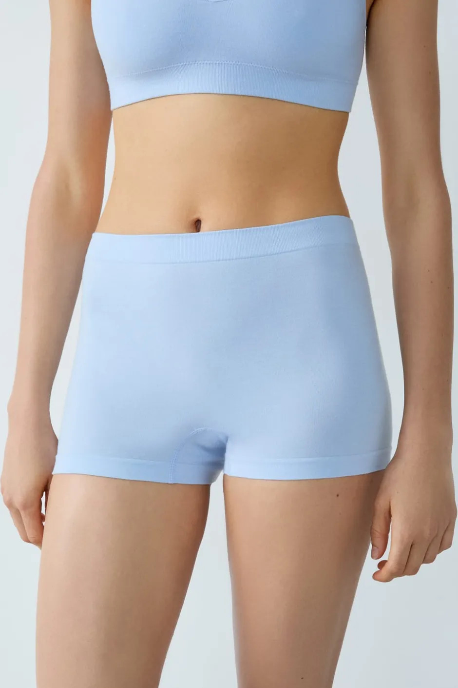 ETAM Culotte|Pantalón corto de algodón para un confort óptimo AZUL CIELO