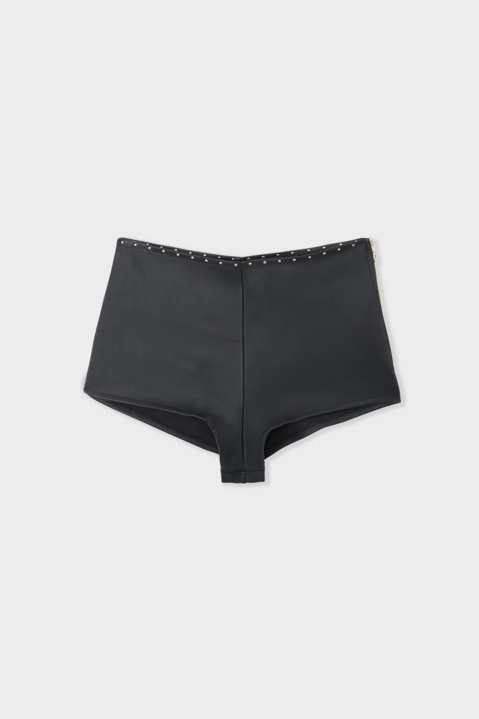 ETAM Talle Alto|Culotte|Pantalón corto de cuero NEGRO
