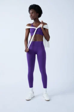 ETAM Leggings Deportivos|Braguitas Deportivas|Pantalón corto de deporte VIOLETA