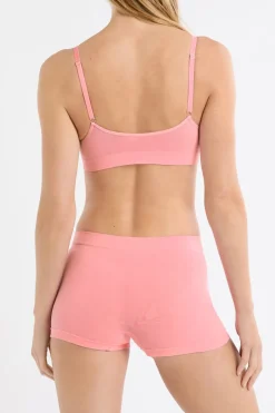 ETAM Culotte|Pantalón corto masculino sin costuras con algodón ROSA