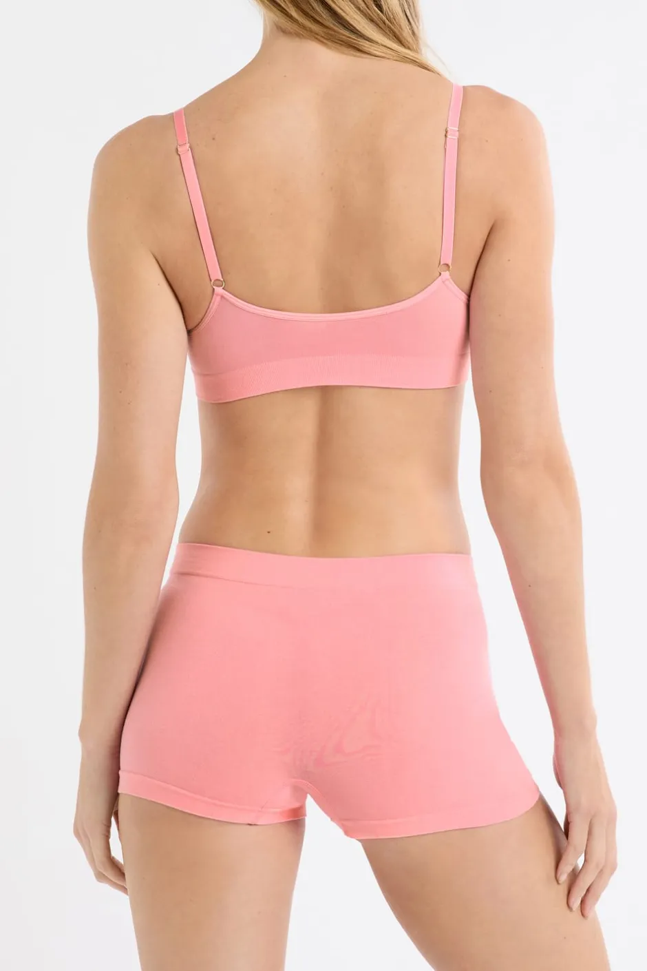 ETAM Culotte|Pantalón corto masculino sin costuras con algodón ROSA