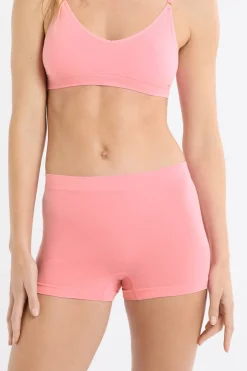 ETAM Culotte|Pantalón corto masculino sin costuras con algodón ROSA