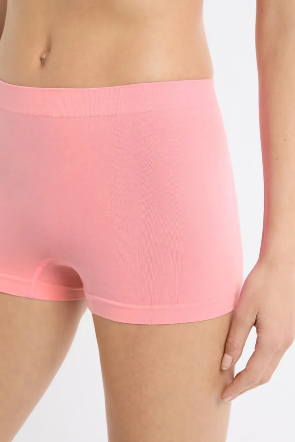 ETAM Culotte|Pantalón corto masculino sin costuras con algodón ROSA