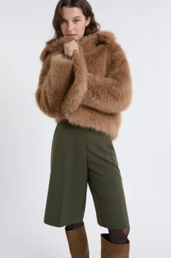 ETAM Shorts|Shorts Lisos|Pantalón corto tipo bermuda CAQUI