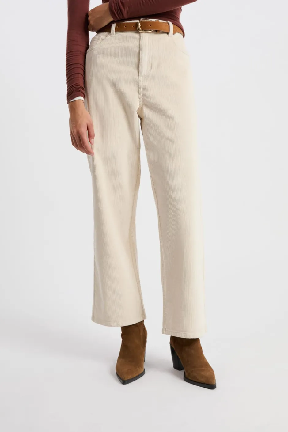 ETAM Corte Recto|Pantalones|Pantalón de algodón BLANCO
