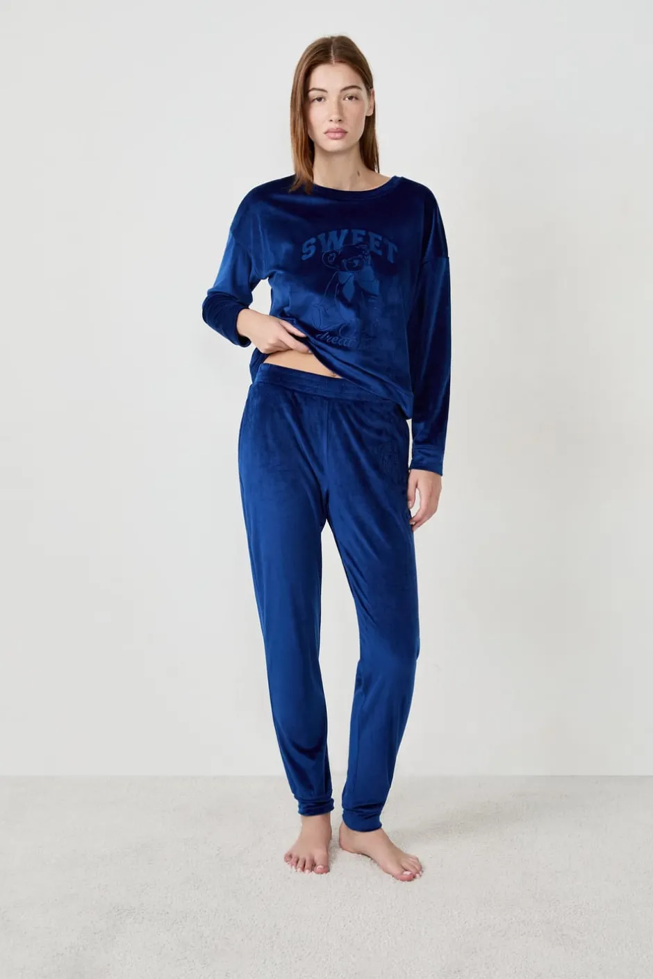 ETAM Pijamas Calentitos|Partes De Abajo De Pijama|Pantalón de pijama AZUL MARINO