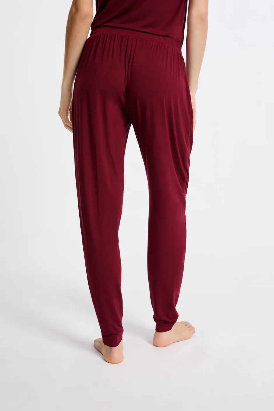 ETAM Los Pijamas Más Responsables|Pijamas Esenciales|Pantalón de pijama BURDEOS GRANATE