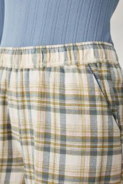 ETAM Partes De Abajo De Pijama|Los Pijamas Más Responsables|Pantalón de pijama a cuadros BEIGE