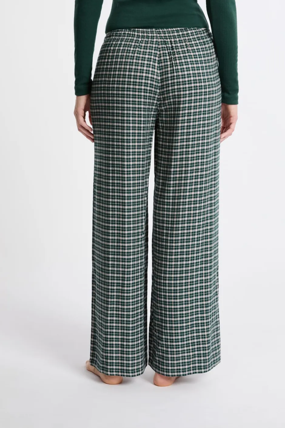 ETAM Partes De Abajo De Pijama|Los Pijamas Más Responsables|Pantalón de pijama a cuadros VERDE