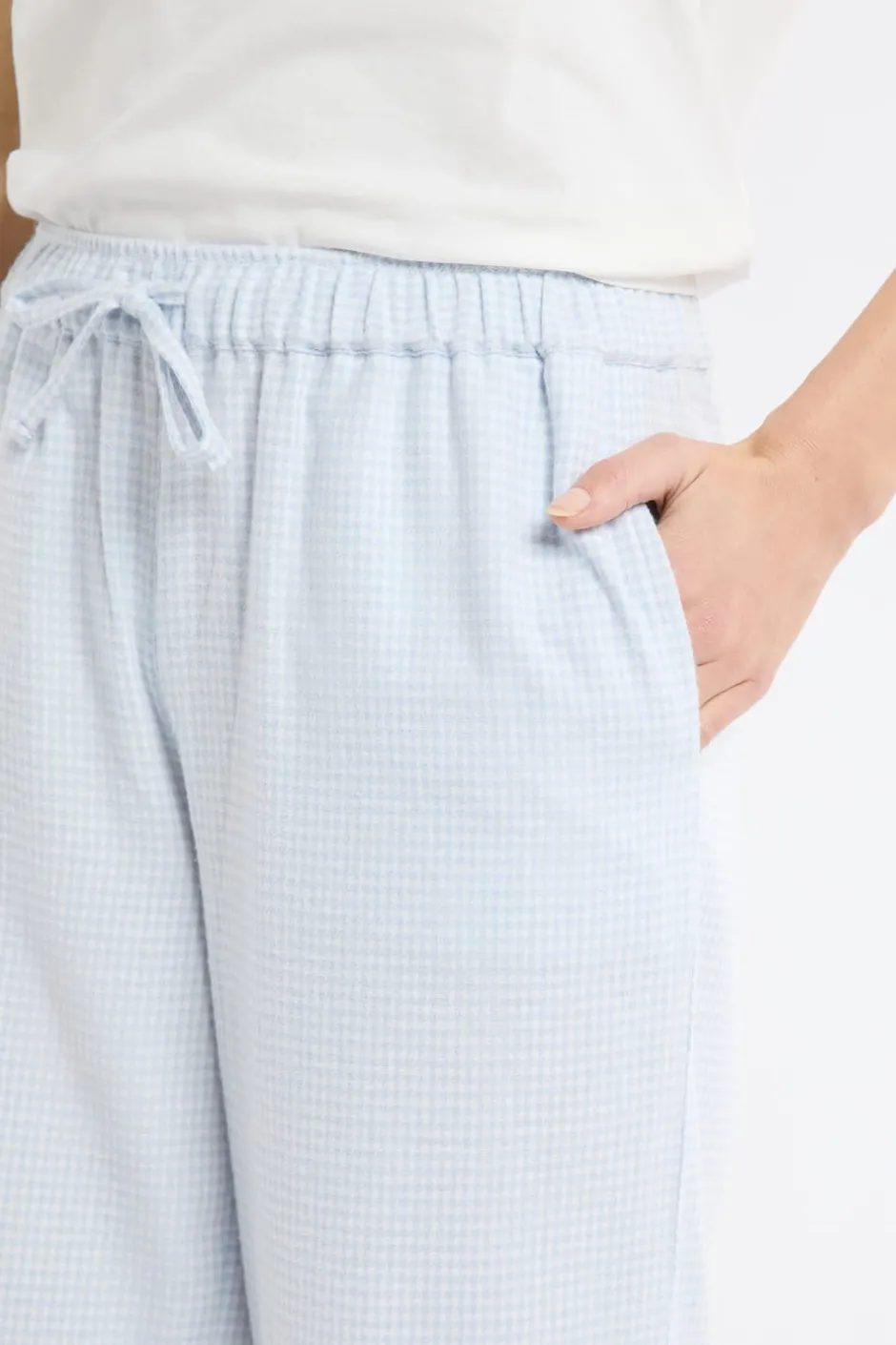 ETAM Los Pijamas Más Responsables|Partes De Abajo De Pijama|Pantalón de pijama a cuadros de algodón AZUL