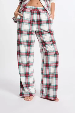 ETAM Los Pijamas Más Responsables|Pijamas Calentitos|Pantalón de pijama a cuadros ROJO