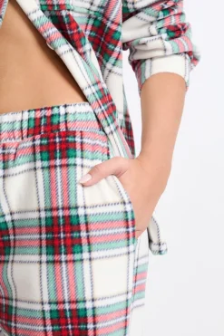 ETAM Los Pijamas Más Responsables|Pijamas Calentitos|Pantalón de pijama a cuadros ROJO