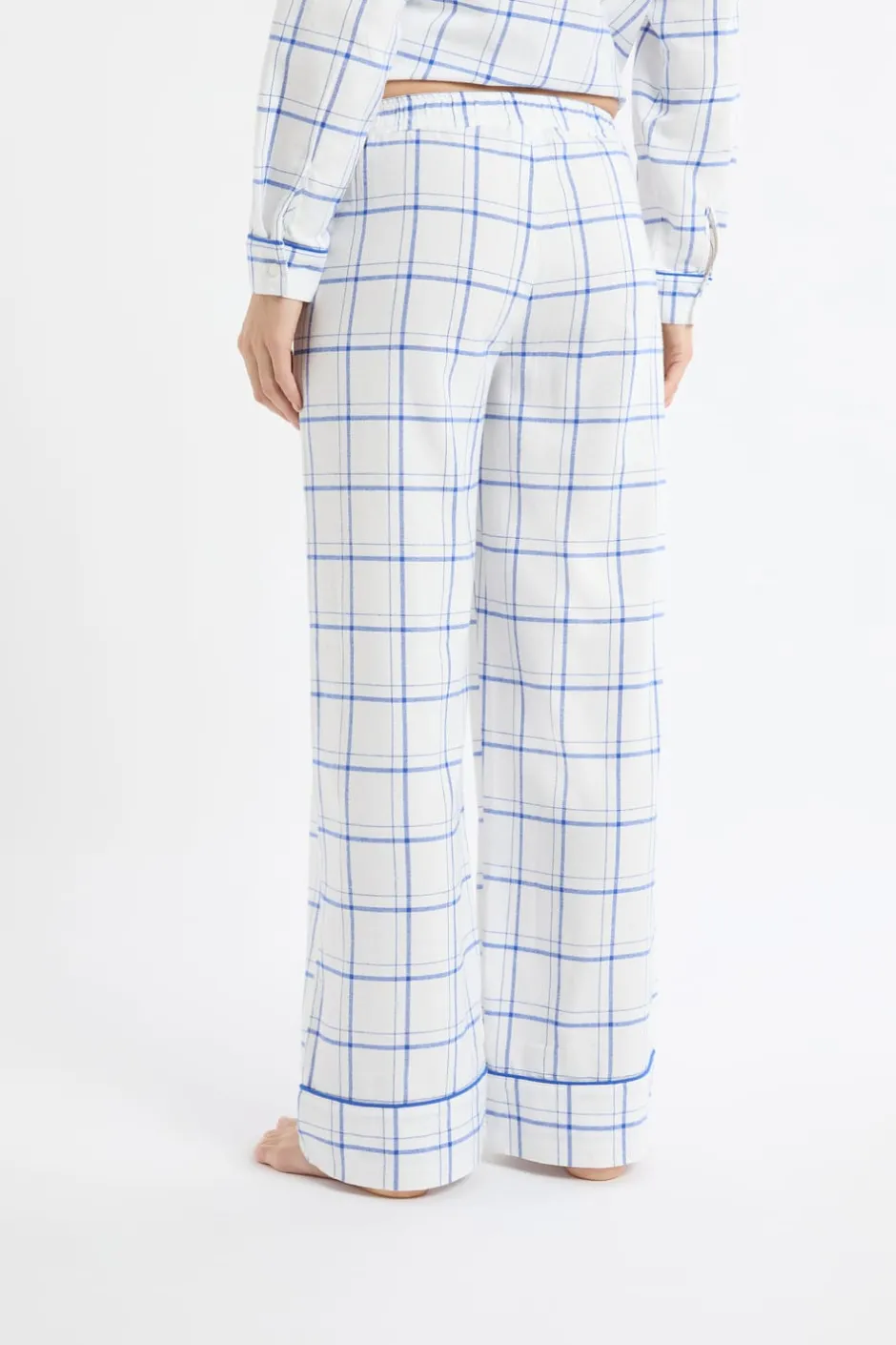 ETAM Los Pijamas Más Responsables|Partes De Abajo De Pijama|Pantalón de pijama a cuadros de algodón AZUL