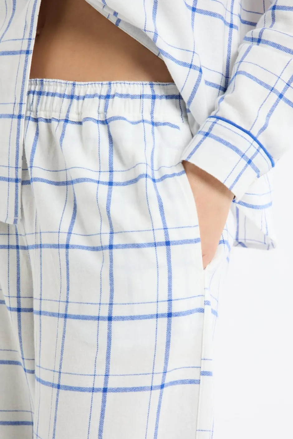 ETAM Los Pijamas Más Responsables|Partes De Abajo De Pijama|Pantalón de pijama a cuadros de algodón AZUL