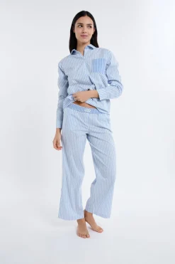 ETAM Los Pijamas Más Responsables|Partes De Abajo De Pijama|Pantalón de pijama a rayas AZUL