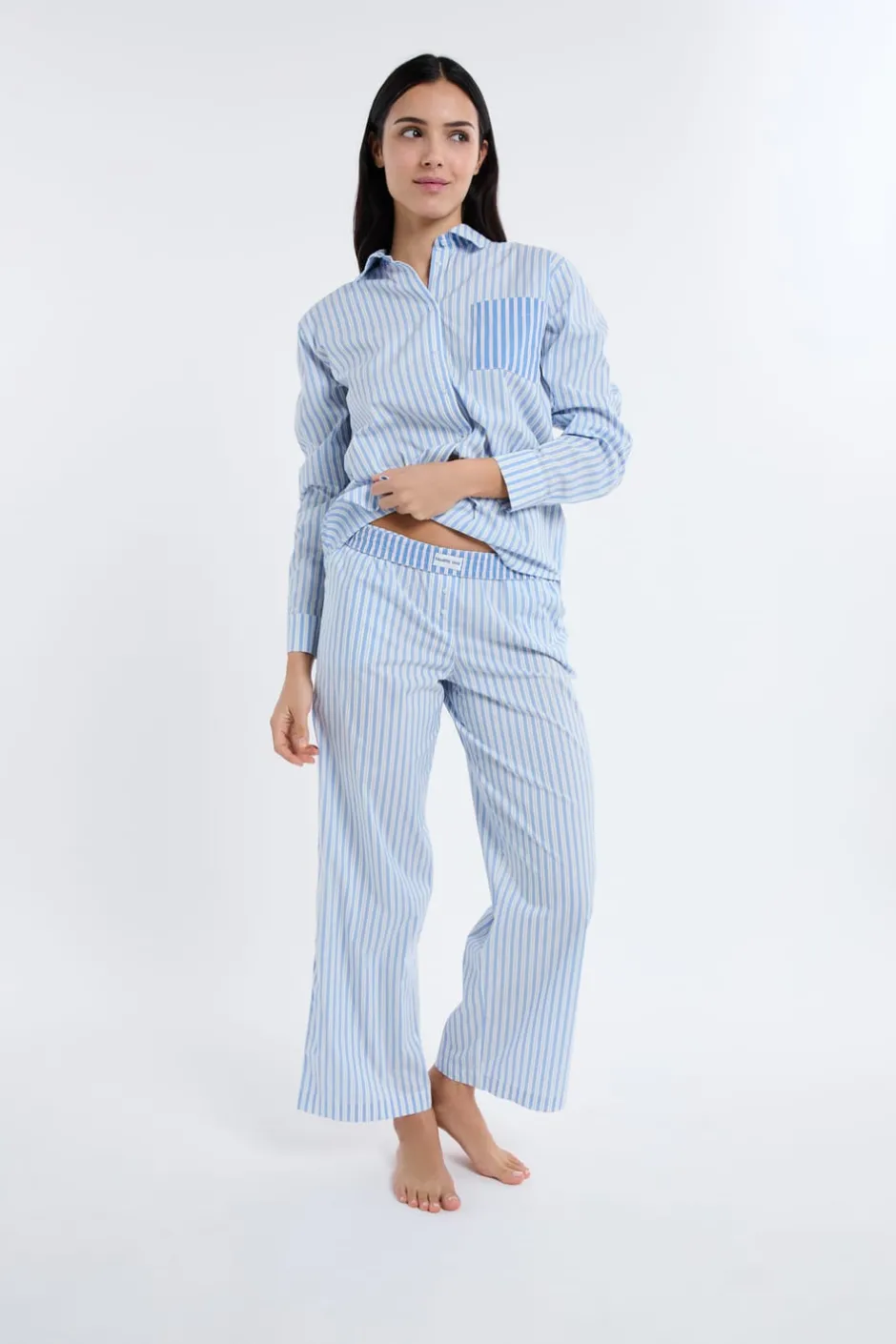 ETAM Los Pijamas Más Responsables|Partes De Abajo De Pijama|Pantalón de pijama a rayas AZUL