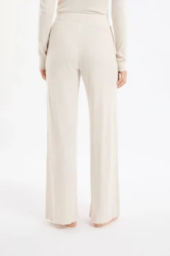 ETAM Homewear|Partes De Abajo De Pijama|Pantalón de pijama acanalado BEIGE
