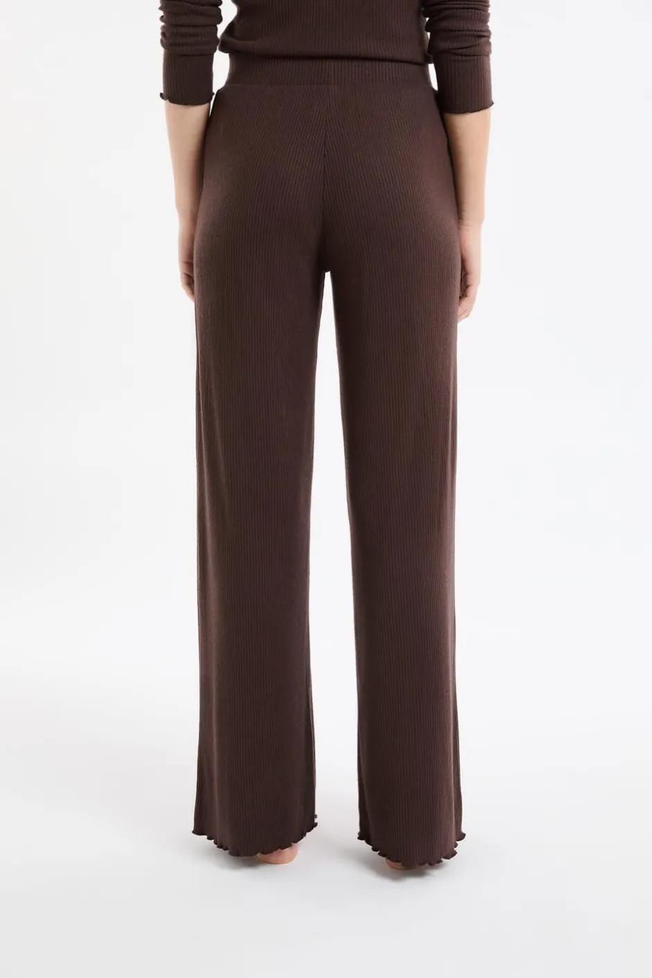 ETAM Homewear|Partes De Abajo De Pijama|Pantalón de pijama acanalado CHOCOLATE
