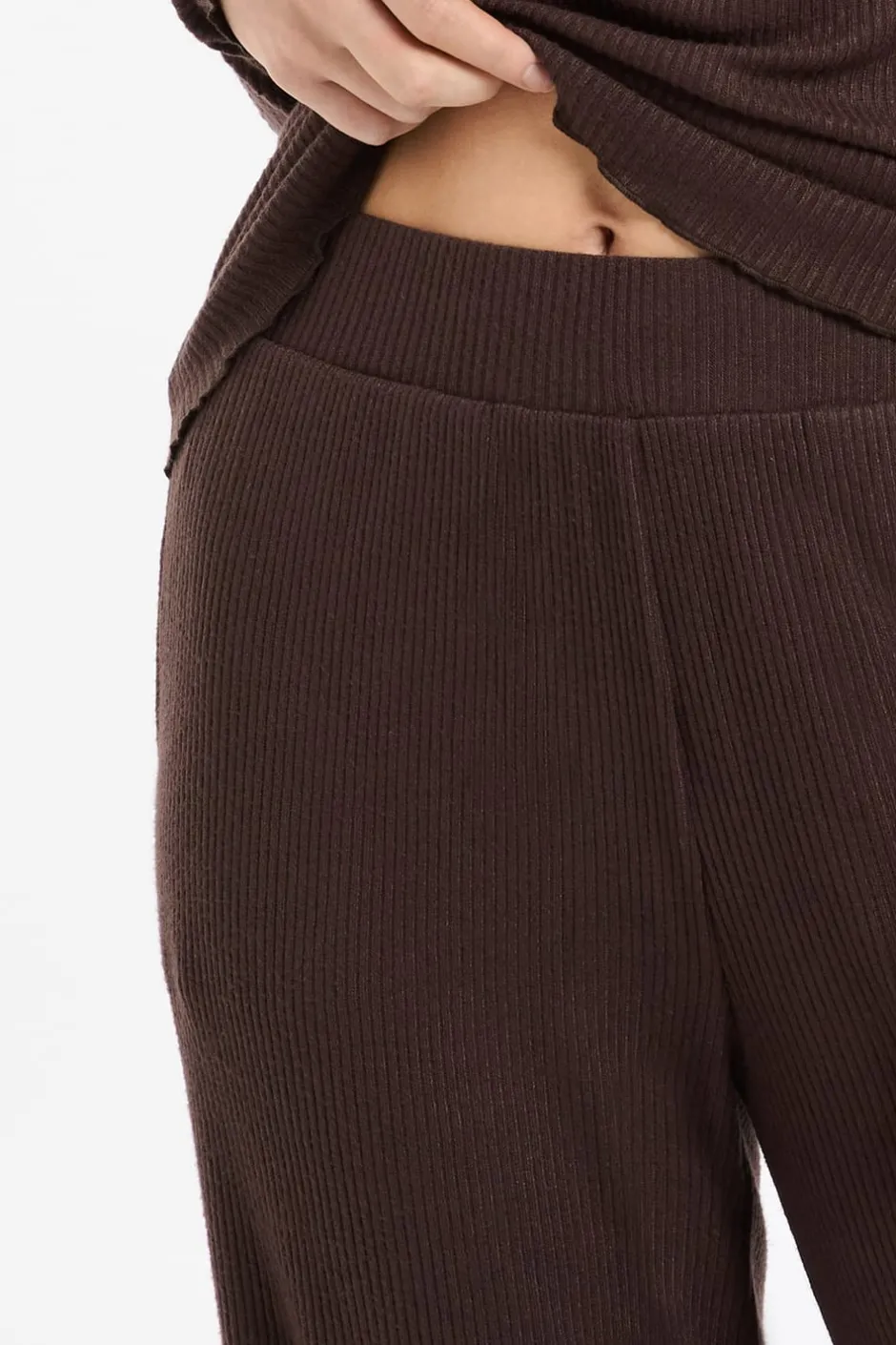 ETAM Homewear|Partes De Abajo De Pijama|Pantalón de pijama acanalado CHOCOLATE