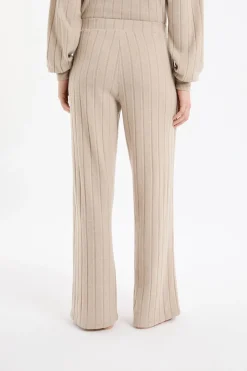 ETAM Homewear|Los Pijamas Más Responsables|Pantalón de pijama ancho TAUPE