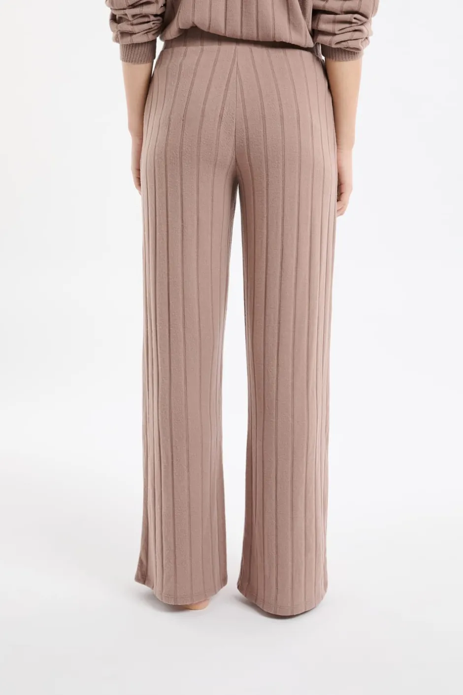ETAM Homewear|Los Pijamas Más Responsables|Pantalón de pijama ancho MARRÓN
