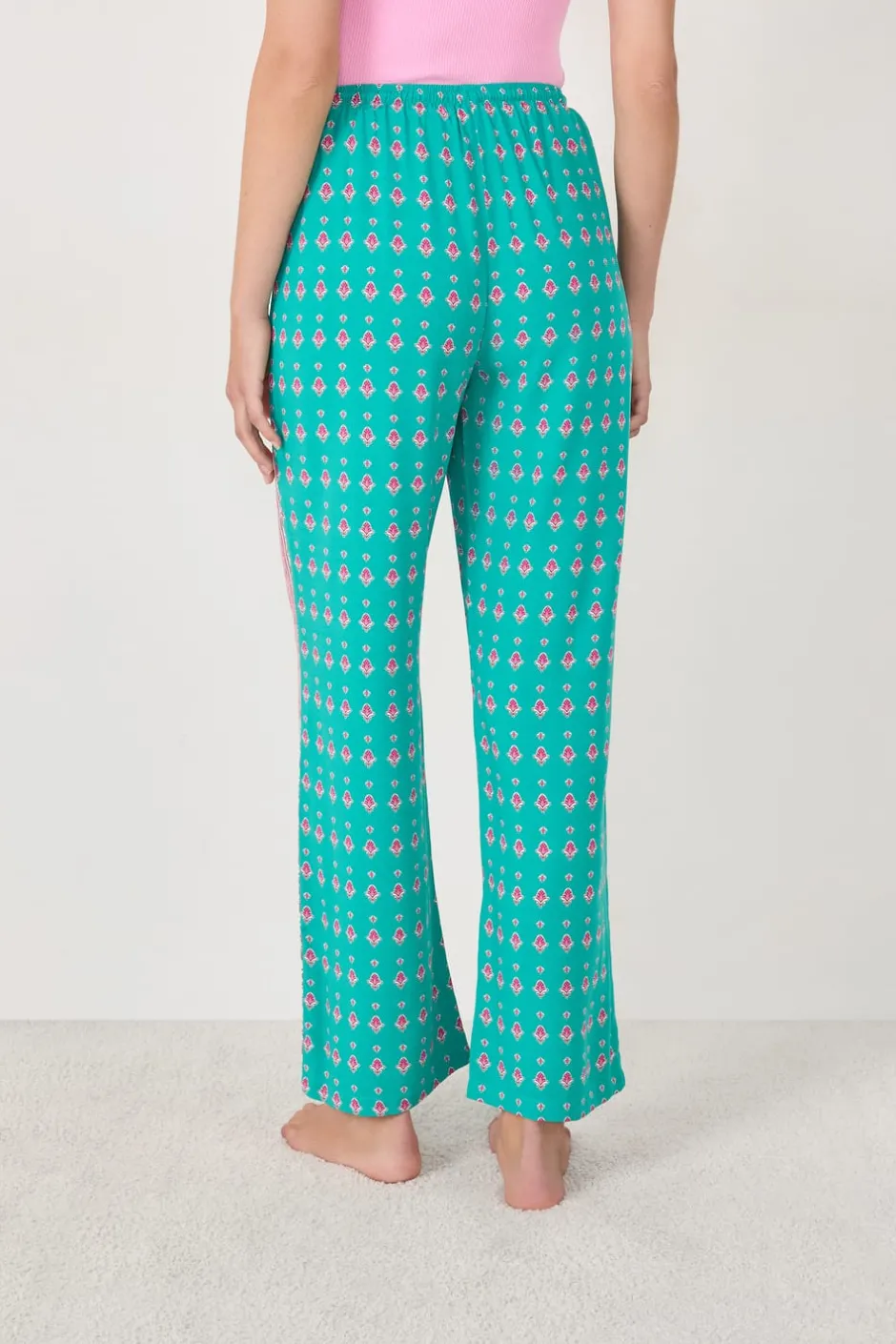 ETAM Partes De Abajo De Pijama|Los Pijamas Más Responsables|Pantalón de pijama ancho VERDE