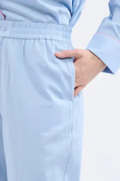 ETAM Partes De Abajo De Pijama|Los Pijamas Más Responsables|Pantalón de pijama ancho de algodón AZUL CLARO